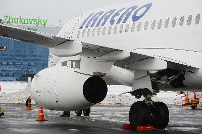 Первый рейс авиакомпании "ИрАэро" в Международный аэропорт Жуковский